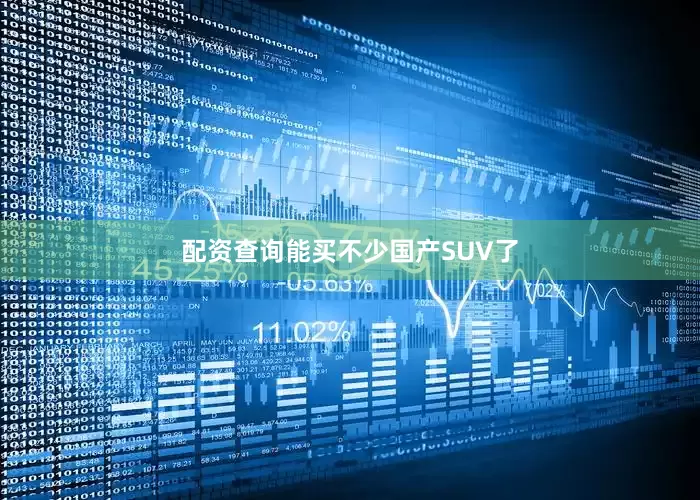 配资查询能买不少国产SUV了