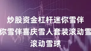 炒股资金杠杆迷你雪伴迷你雪伴喜庆雪人套装滚动雪球
